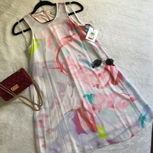 Calvin Klein Floral Trapeze Dress